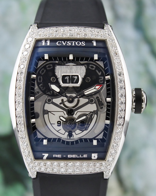 (image for) A 100% ORIGINAL CVSTOS CHALLENGE TWIN TIME DIAMOND WATCH